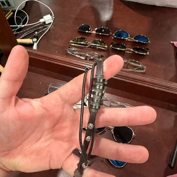 Custom Leather & Metal Bracelet - Picture 2 of 4